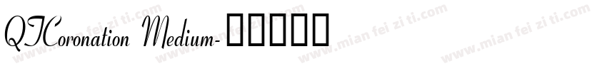 QTCoronation Medium字体转换